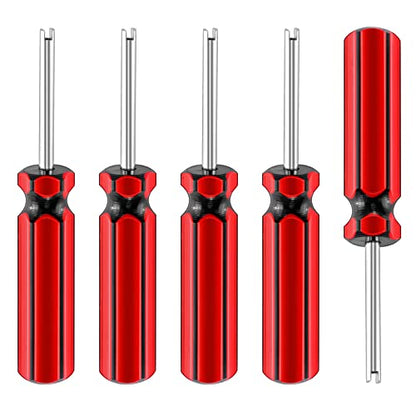 QPINGH 5 Pcs Car Motorcycle Truck Bike Screwdriver Valve Stem Core Remover Tire Repair Install Tool
