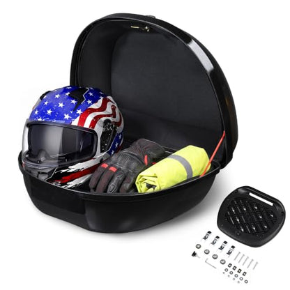 Yescom 50L Universal Motorcycle Tour Tail Box Scooter Trunk Storage w/Lock - size: 50L