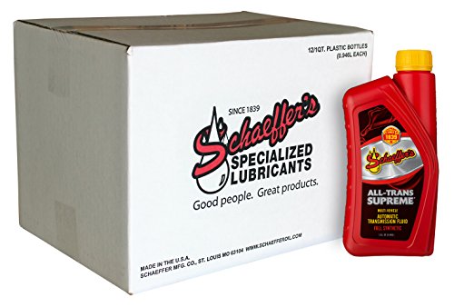 Schaeffer Manufacturing Co. 0204SAT-012 All-Trans Supreme Automatic Transmission Fluid, 1-Quart Bottle (Pack of 12) - size: 1 Quart (Pack of 12)