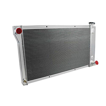 ECMRAD 3 Row Aluminum Radiator Compatible with Chevy K5 Blazer C10 C20 C30 1969-1972 1970 1971 5.0L 5.7L V8 350 307 Performance Engine Cooling