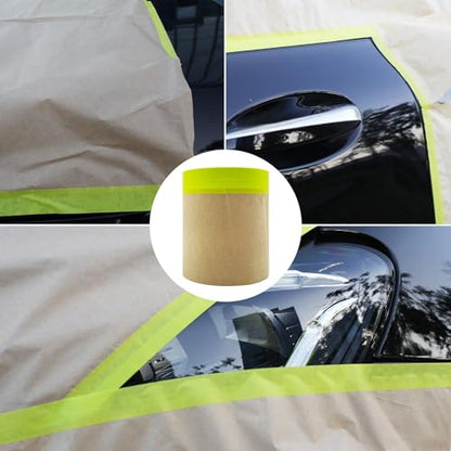 Tape and Drape, 6” x 50 feet Masking Paper for Painting, 1 Pack - size: 6", 50ft