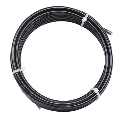 LokoCar 1/4" OD Nylon Airline 25ft DOT SAE J844 Air Brake Fluid Tube Black - size: 1/4" OD 25 Feet