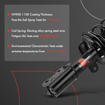 A-Premium Front Strut Assembly Compatible with Chevrolet & Pontiac - style: Front Strut