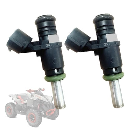 Fuel Injectors Set of 2 Compatible with Can-Am Renegade 850 2016-2023, Traxter HD10 2017-2019, HD9 2022-2023, Commander 800R/Max 800R 2020, Outlander 450 2020-2023 | Replace 420874841, A2C95638300