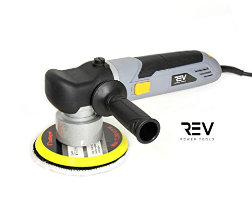 VViViD REV Random Orbit Buffer & Polisher, Paint-Safe, 2000-6400rpm, with 3 buffing cutting pads - size: 6 Inch - 6400 RPM