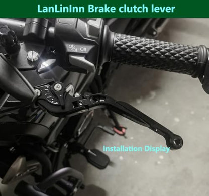 Motorcycle Brake and Clutch Levers Modified Parts For ZX-6R 636 2025 2026 - color: Black