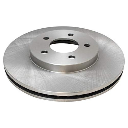 TRQ Front Brake Pad and Rotor Set Ceramic Vented Rotors 11.93 in 5-Lug - style: BKA18535