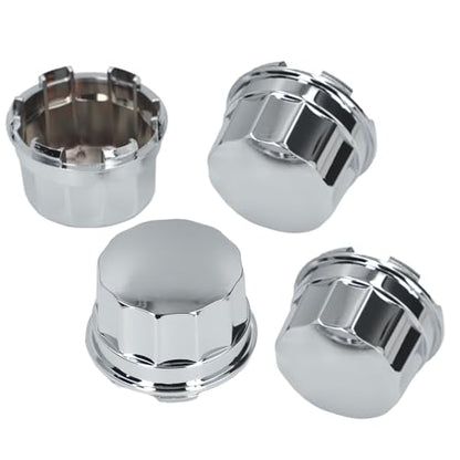 4Pcs ATV Tire Wheel Hub Cap, Dust Center Hub Cap Covers Compatible with 8Inch 10inch 12inch 14inch Alloy Wheels ATV Quad