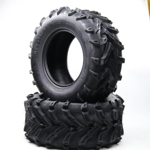 GarveeTech Set of 4 – 25x8-12 Front, 25x10-12 Rear ATV/UTV Tires - size: 25X8-12 & 25X10-12, style: Pattern 137