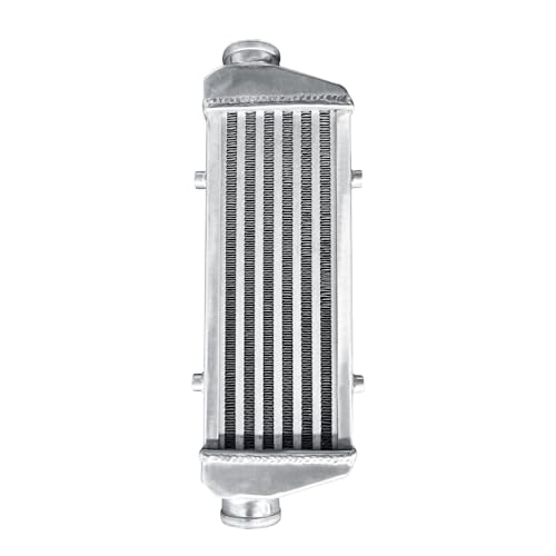 Universal Intercooler 18.5''x6.6''x2.7" Front Mount Intercooler 2.2'' Inlet and Outlet Aluminum Turbo Intercooler Direct Replacement for Any Turbo Charger system - size: 18.5''x6.6''x2.7" 2.2''