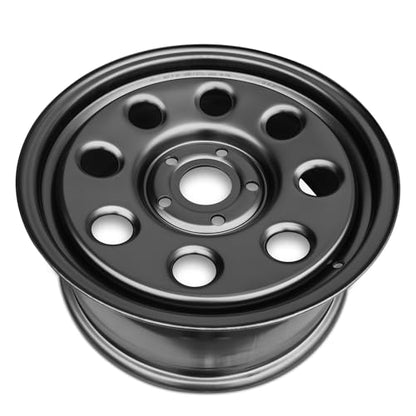 For 2009-2018 Dodge Ram 1500 18 Inch Powder-Coated Black Steel Rim - OEM Direct Replacement - Road Ready Truck Wheel