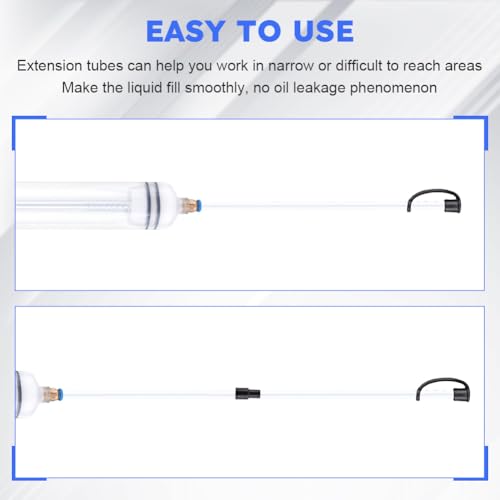 Kakalote 500CC Fluid Extractor, Automotive Fluid Extractor Pump Manual Fuel Suction & Filler, Fluid Oil Change Evacuator, Car Vacuum Fuel Transfer Oil Extractor Pump for Fluid Extraction
