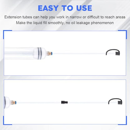 Kakalote 500CC Fluid Extractor, Automotive Fluid Extractor Pump Manual Fuel Suction & Filler, Fluid Oil Change Evacuator, Car Vacuum Fuel Transfer Oil Extractor Pump for Fluid Extraction