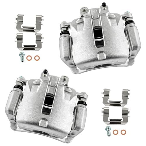cciyu Front Left & Right Brake Calipers With Bracket 18B5270A 18B5271A - size: Front[18B5270A+18B5271A]