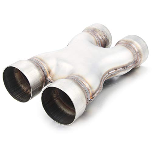 Exhaust X Pipe 3" Inlet, A-KARCK 3" Outlet 12" Long Stainless Steel X Pipe for Smoother Exhaust - color: X Pipe, size: 3.0inch 12"Long