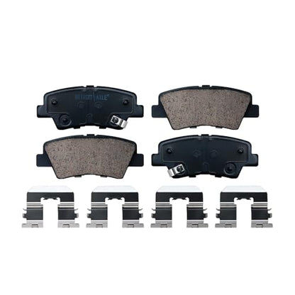 Detroit Axle - Brake Pads for 2017-2018 Kia Forte5, 2016 Hyundai Veloster - size: 4P42566/Kit