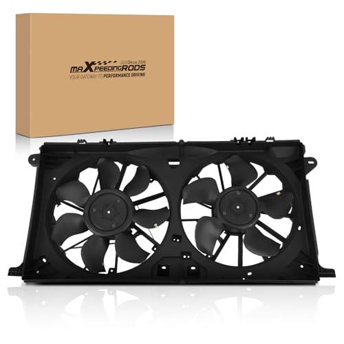 maXpeedingrods Dual Fan Radiator Cooling Fan Assembly w/Brushless Motor for Ford F-150 2021-2023, ML3Z8C607C