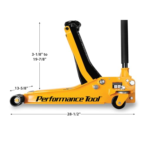 Performance Tool W1617 3 Ton Low Profile Hydraulic Garage Floor Jack - style: 3 Ton (6,000 lbs)