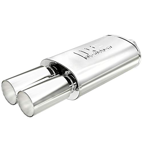MagnaFlow Performance Exhaust Muffler 14816 - size: 3.5 in. Tip Diameter, Dual Tip, Straight Cut