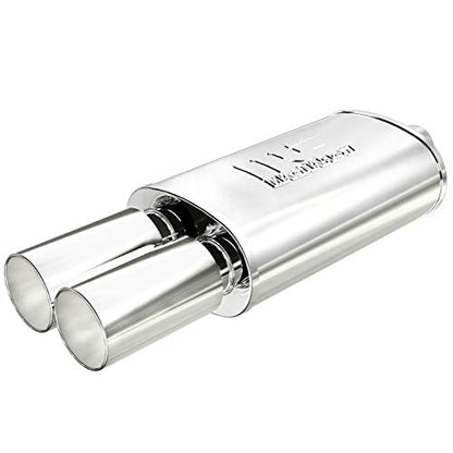 MagnaFlow Performance Exhaust Muffler 14816 - size: 3.5 in. Tip Diameter, Dual Tip, Straight Cut