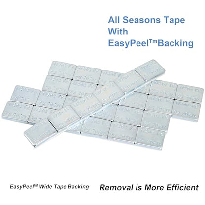 Aain Stick on Adhesive Wheel Weights, 1/2oz, 1152pcs(4box), Grey