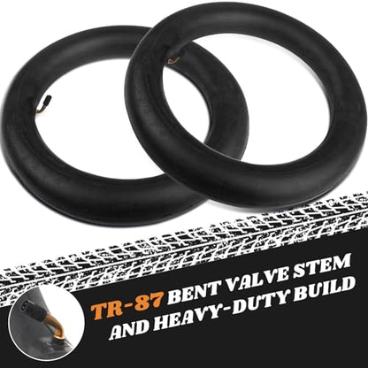 AR-PRO (2-Pack) 2.50/2.75-10 Dirt Bike Replacement Inner Tube Heavy Duty with TR-87 Bent Valve Stem, Compatible for Honda Crf50 /Xr50, Razor MX650 / MX500, Suzuki DRZ70 / JR50, Yamaha PW50 - size: 2.50/2.75-10", TR-87 Valve