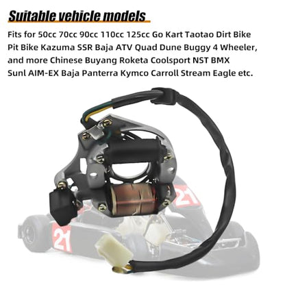 Ignition Magneto Stator 50cc 70cc 90cc Go Kart Taotao Dirt Bike