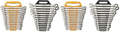 GEARWRENCH 25 Pc. Combination Ratcheting Wrench Set, SAE/MM - 86700 (Pack of 2) - size: 30 PC (Pack of 2)