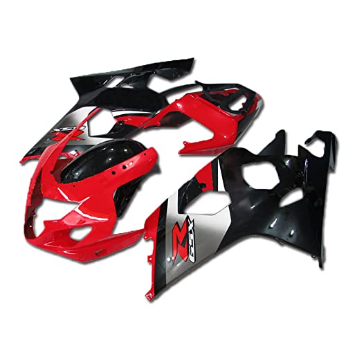 YTL Red Full Fairing Fit for Suzuki 2004-2005 GSXR 600/750 - color: 002 Red