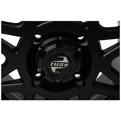 4/156 Tusk Tintic Wheel 14x7 4.0 + 3.0 Matte Black For Yamaha Wolverine RMAX 2 1000 Sport 2022