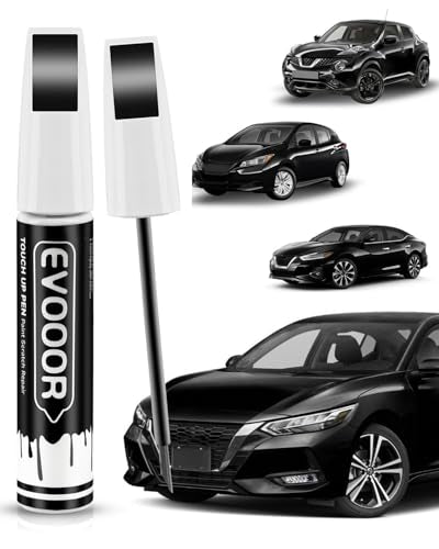 Touch Up Paint Compatible with Nissan Exact Match 2 in 1 Touch up Paint for Chips and Nicks Repair (Black Obsidian/Super Black(KH3) Compatible with All Models) - color: Black Obsidian/Super Black(KH3) Compatible with All Models