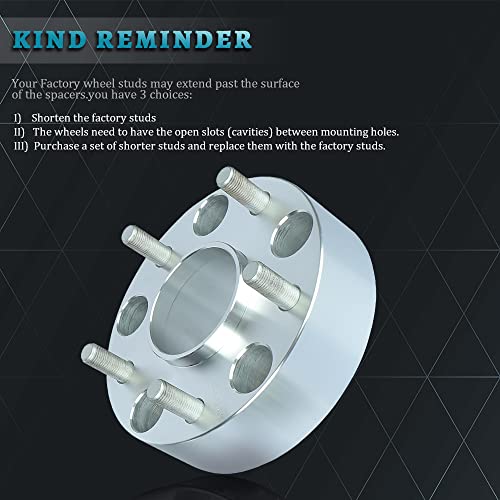 IRONTEK 2in 5x139.7mm Wheel Spacers (2", 77.8mm Hub Bore, M14X1.5 Studs) 5x5.5 to 5x5.5 Hubcentric Spacers Adapter 50mm FITS 2012-2020 for Ram 1500 [Silver 4 PCS] - size: 5x5.5-50mm