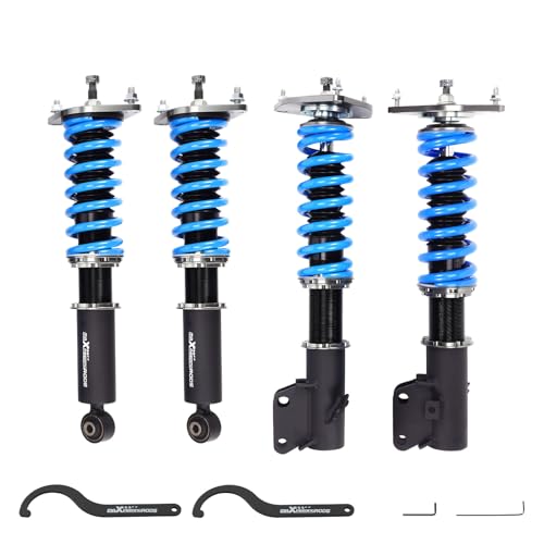 maXpeedingrods Coilover for Subaru Crosstrek GP chassis 2013-2017, 24 Levels Damper Adjustable Shock Absorber Struts, Height Adjustable T6 Upgraded Lowering Kits Blue