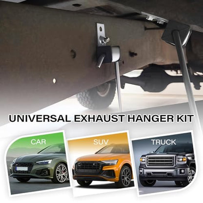 4 Pcs Heavy Duty Exhaust Hanger Rod - 3/8" Rod 10" Long