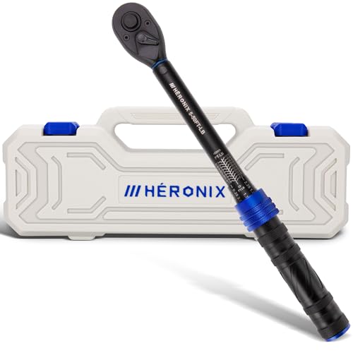 3/8-Inch Drive Click Torque Wrench, 5–50 Ft-Lb (6.8–67.8 Nm) ±3% Accuracy, Loud Click, Dual Scale, 72-Tooth Mini Torque Wrench for Bike, Motorcycle, Car & Spark Plug Maintenance - size: 3/8" DR.『5-50 FT.LB』