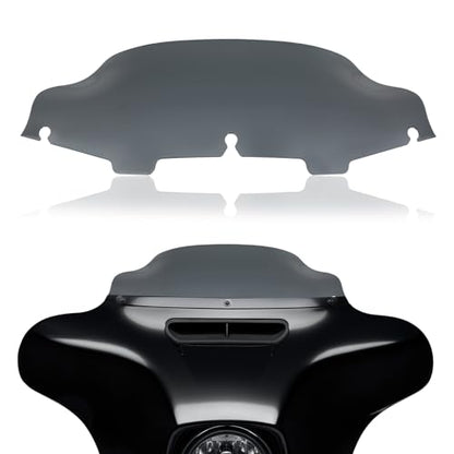 Rich Choices 6"Smoke Motorcycle Windshield Windscreen Wind Splitter Compatible with Harley Davidson Touring Street Glide Electra Glide FLHT FLHTCU Ultra Classic Glide FLHX FLHTK Tri Glide 1996-2013 - color: Smoke, size: 6inch