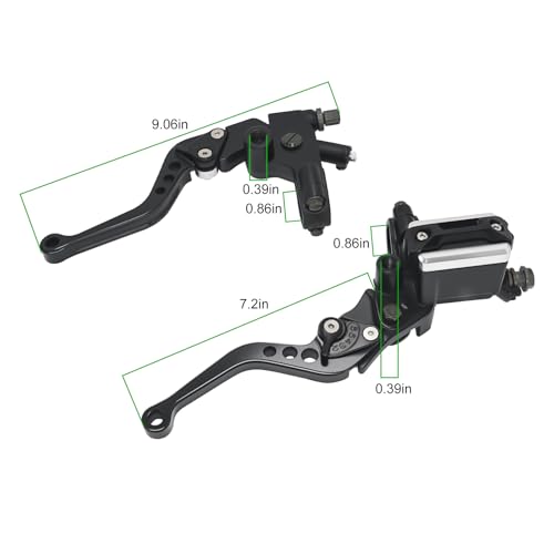 Brake Lever 7/8" 22mm Handlebar, Brake Master Cylinder Clutch Lever CNC - color: Black