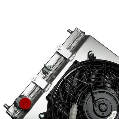 4 Row Radiator Shroud Fan For Honda Civic Del Sol Integtra 92-01 - size: 4 Row Radiator+Shroud Fan(MT)