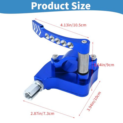 EATAKWARD Universal Billet CNC 7/8 inch ATV Throttle Lever Thumb Controller Thumb Throttle Replacement for Yamaha Raptor 350 660 700 HD TRX 400EX Replacement for Suzuki LTR450 250 500 LTZ400 250 etc - color: Blue//