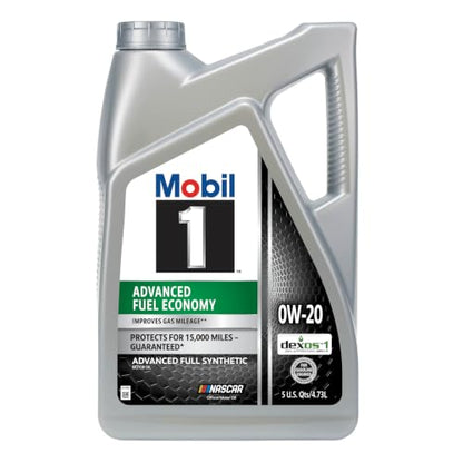 Mobil 1 Advanced Fuel Economy Full Synthetic Motor Oil 0W-20, 5 Quart - size: 5 Quart (Pack of 1), style: Full Synthetic