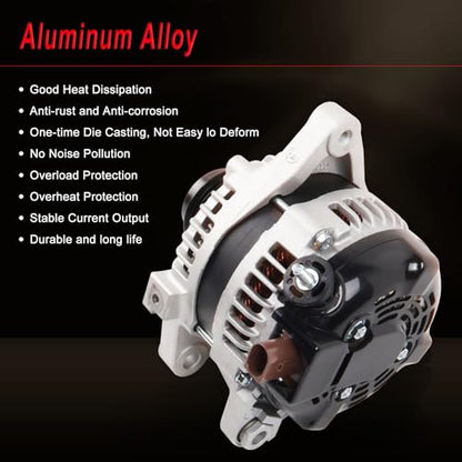 Alternator compatible with 2014-2019 Corolla 1.8L L4 - size: 2014-2019 Corolla