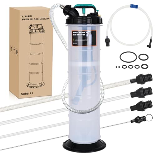 GOOACC Oil Extractor Pump 9L Manual Fluid Extractor Pump Vacuum Changer - size: 9L Manual