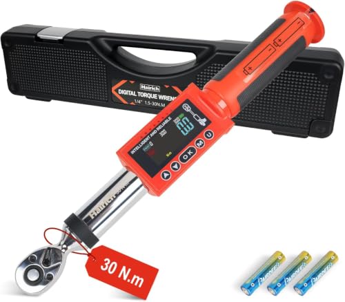 Hairich 1/4 Inch Drive Digital Torque Wrench 1.5-30N.M - size: Digital 1/4inch 1.5-30NM