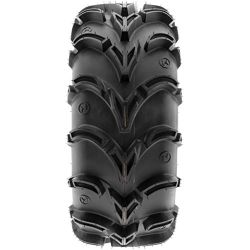 Set of 4 SunF A050 28x12-12 Deep Mud + Trail ATV UTV Off-Road Tires, 6PR, Tubeless - size: 28x12-12