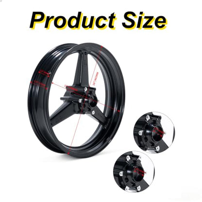 17"x3.5" Front Wheel Rim for Honda CBR1000RR 2008-2016 - color: Black, size: CBR1000RR 2008-2016