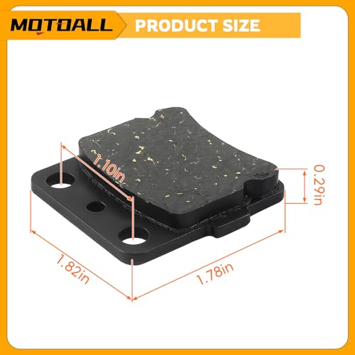 MOTOALL Front Rear Brake pads Set Repalcement for Honda TRX 300EX
