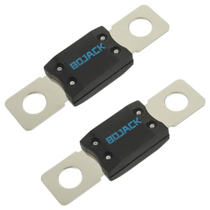 BOJACK MEGA/AMG High Current Fuse Bolt-on Fuse 400A Amp for Cars, Trucks, Construction Vehicles, Buses, Caravans (Pack of 2 ANM Fuses 400A) - style: 400 A