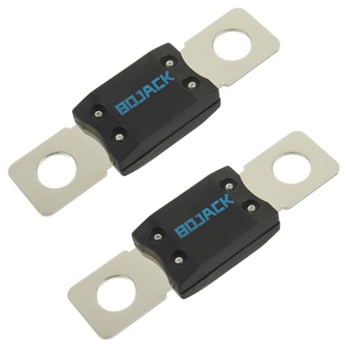 BOJACK MEGA/AMG High Current Fuse Bolt-on Fuse 350A Amp for Cars, Trucks, Construction Vehicles, Buses, Caravans (Pack of 2 ANM Fuses 350A) - style: 350 A