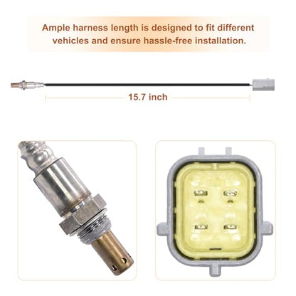 Oxygen O2 Sensor Upstream for 2007-2011 Nissan Altima Pathfinder 2008-2010 Frontier Xterra, 2008-2012 Armada Titan Suzuki Equator 250-54037 - size: 250-54037