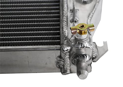 3 Row Radiator Fits 1997-2004 Chevrolet Corvette Base Coupe 2-Door 5.7L 350Cu. V8 C5 Z06 Polished Aluminum 24.75"×18"